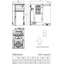 Przemiennik częstotliwości 3-fazowy 3,7 kW 230V AC Delta Electronics VFD17AMS23ENSAA